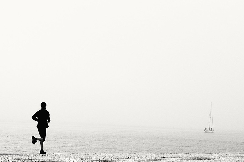 run on beach