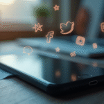 disengaged-smartphone-on-a-blank-table-with-various-social-media-icons-fading-into-the-background