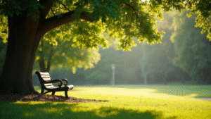 calm-nature-scene-with-a-bench-under-a-tree