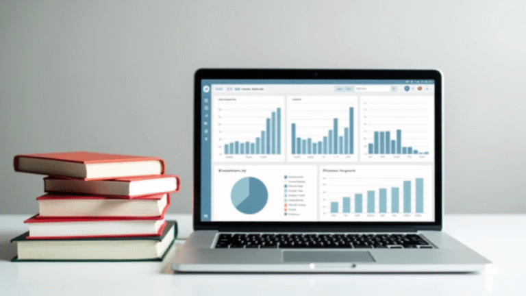 stack-of-books-with-amazon-ads-dashboard-on-a-tablet